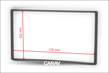 Universal Φιλετάκι 2din 178x102mm