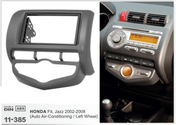 ΠΛΑΙΣΙΟ ΠΡΟΣΘΗΚΗ ΠΡΟΣΟΨΗ ice 1 & 2 DIN για οθόνη ή R/CD HONDA Fit, Jazz 2002-2008 ( Auto Air-Conditioning only) 11-385