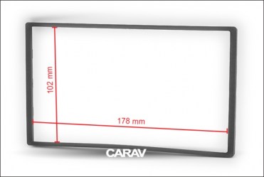 ΠΡΟΣΟΨΗ ΠΛΑΙΣΙΟ ΠΡΟΣΘΗΚΗ 2DIN ISO Universal Frame 178x102mm 11-903