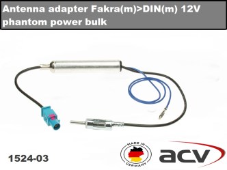 Αντάπτορας κεραίας fakra με ενισχυτή ACV Made in Germany  Audi, VW, Seat, Skoda, Opel, Peugeot, Citroen, Toyota 02-970