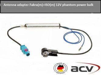 Αντάπτορας κεραίας fakra με ενισχυτή ACV Made in Germany  Audi, VW, Seat, Skoda, Opel, Peugeot, Citroen, Toyota (ANT009C)