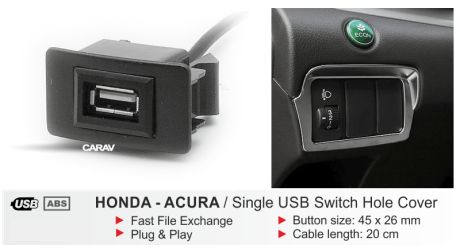 Usb καπάκι για Honda / Acura