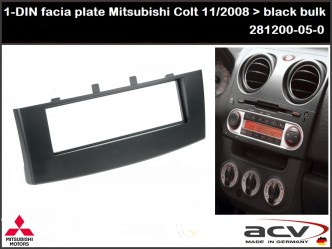 ΠΛΑΙΣΙΟ ΠΡΟΣΘΗΚΗ ΠΡΟΣΟΨΗ ACV 1 DIN για  R/CD MITSUBISHI COLT 2008-2012   53.184-RAM-40.231 BLACK (ACV010)