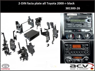 ΠΛΑΙΣΙΟ ΠΡΟΣΘΗΚΗ ΠΡΟΣΟΨΗ ACV  Made in Germany 2 DIN για οθόνη TOYOTA  2000+ _11.420