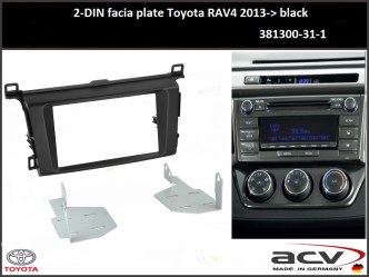 ΠΛΑΙΣΙΟ ΠΡΟΣΘΗΚΗ ΠΡΟΣΟΨΗ ACV Made in Germany 2din για οθόνη TOYOTA RAV4 2013+ 11.343 - ( 381300-31-1 ) (ACV009)