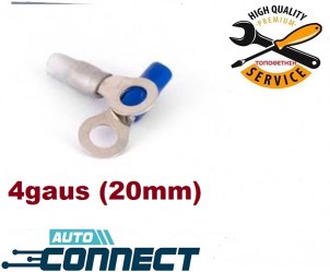 ΑΚΡΟΔΕΚΤΗΣ ΚΟΣΣ ΚΛΕΙΣΤΟ ζεύγος  για 4gaus ( 20mm ) καλώδιο