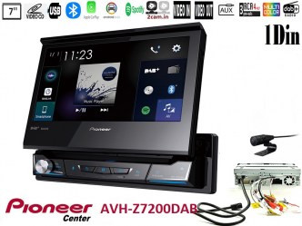 Pioneer AVH-z7200dab 7'', 1Din , Dvd , Usb , Bluetooth , Aplle Car Play , Android Auto , WebLink και το Waze , Radio Dab