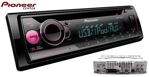 pioneer DEH-S220UI Radio CD , USB , AUX, multi colour, 4rca (rear ,sub)...