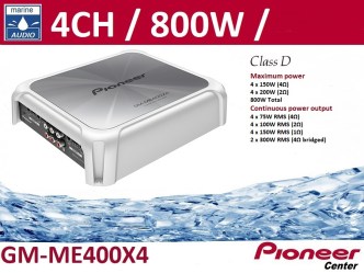 PIONEER GM-ME400X4 ενισχυτής marine 4ch class FD 800W