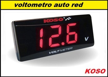 VOLTOMETRO AUTO MOTO COSO Εξωτερικό red