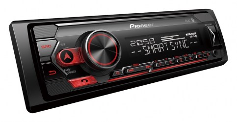 Pioneer MVH-S320bt ( + τοποθέτηση ) radio, usb , aux , BLUETOOTH σχεδιασμένο για android  , κόκκινο