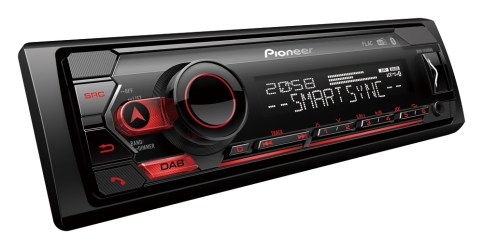 pioneer MVH-S420dab radioDAB, bluetooth, usb, σχεδιασμένο για ios & android, κόκκινο