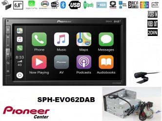 Pioneer SPH-EVO62DAB 2din, Για ευέλικτες εγκαταστάσης αποσπώμενο monitor, Android Auto ™ , Apple CarPlay®, εχει και  Spotify®, B