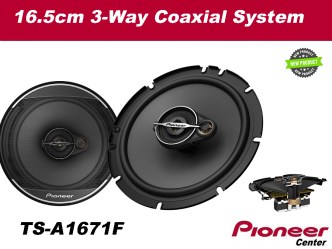 Pioneer TS-A1670F coaxial 16cm 6'' 320W 3bway ζεύγος ηχείων με βάση multi