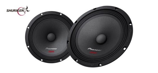 PIONEER TS-M2010PRO ζεύγος ηχείων Σειρά PRO Shuriken - 8'' 20cm High Efficiency Midrange Driver. (400 W)